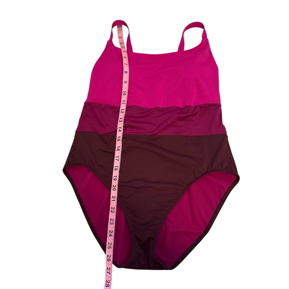 Athleta | Coastline One‎ Piece Swimsuit Electric Fuchsia Size L - Picture 11 of 11